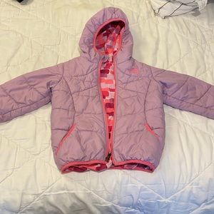 The North Face girl’s reversible puffer jacket